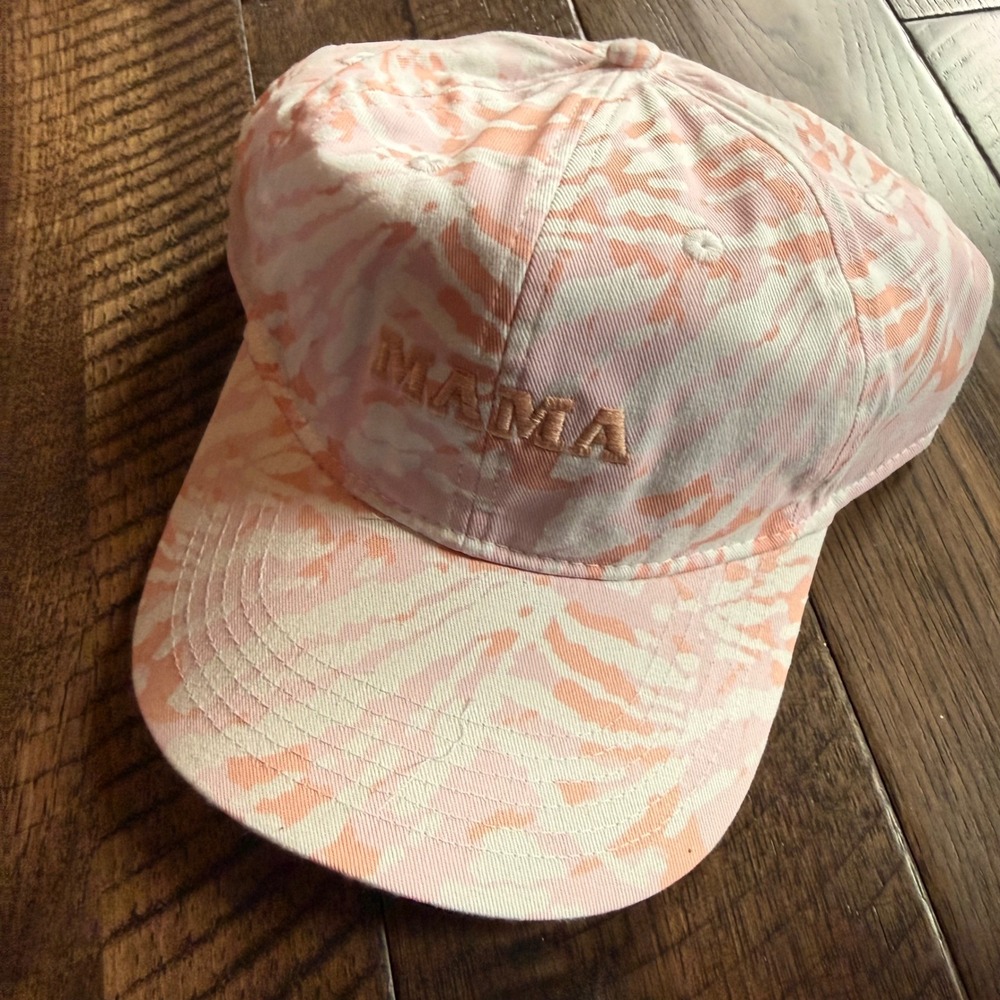 Magellan Outdoors Mama Baseball Cap Pink Orange Tie Dye Snapback Hat NWT